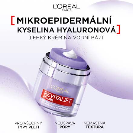 Revitalift Filler krém na obličej lehký L'ORÉAL PARiS REVITALIFT