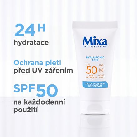hydratační krém Hyaluronic Acid SPF 50  Mixa