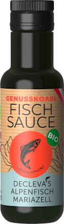 Gewürzsoße Bio Fischsoße Decleva's Alpenfisch Mariazell GENUSSKOARL