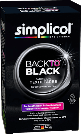 Textilfarbe Back to Black Farberneuerung Simplicol