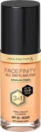 Foundation Facefinity All Day Flawless 70 Warm Sand, LSF 20 MAX FACTOR