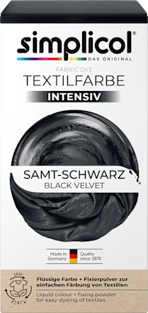 Textilfarbe Samt Schwarz Simplicol