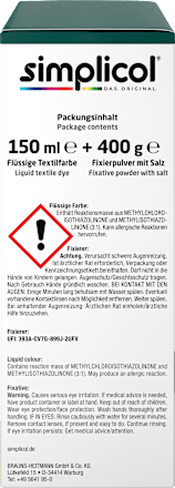 Textilfarbe intensiv Wald-Grün Simplicol