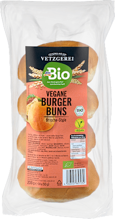 Brioš veganske lepinje za burger, 4x50g dmBio