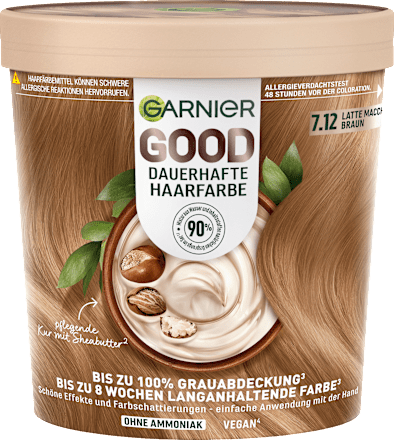 Dauerhafte Haarfarbe - Nr. 7.12 Latte Macchiato Braun GARNIER GOOD