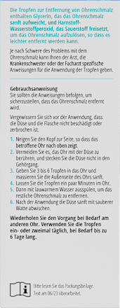 Ohrenschmalz Entfernertropfen ALPINE