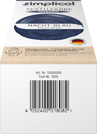Textilfarbe intensiv Nacht- Blau Simplicol