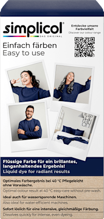 Textilfarbe intensiv Nacht- Blau Simplicol
