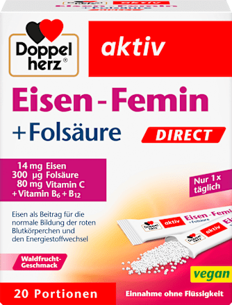 aktiv Eisen-Femin Direct Sticks Doppelherz