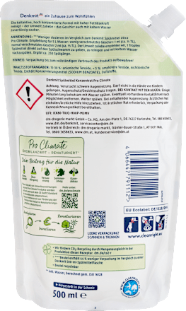 Detergent za ročno pomivanje posode Pro Climate nature, polnilo Denkmit