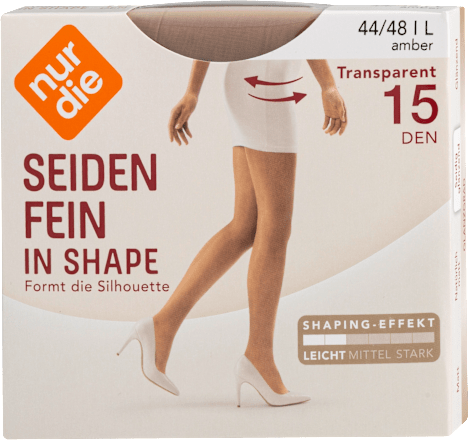 Seidenfein in Shape Strumpfhose amber 15 DEN, Gr. 44/48 nur die