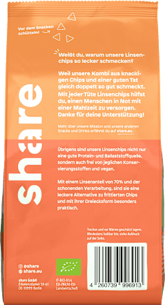 Knabbergebäck Linsenchips Sour Cream share