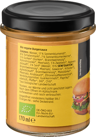 Burger umak veganski dmBio