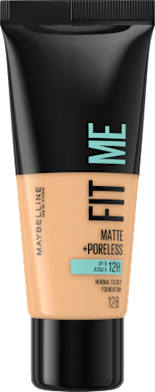 Foundation Fit Me Matte + Poreless 128 Warm Nude MAYBELLINE NEW YORK