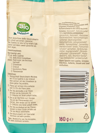 Bezgluténová zmes múčnik à la cisársky trhanec dmBio