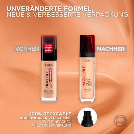 Foundation Infaillible Fresh Wear 145 Beige Rosé L'ORÉAL PARiS