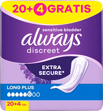 discreet Einlagen Inkontinenz Long Plus always