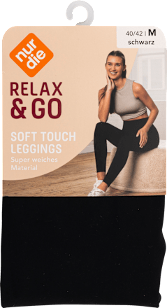 Relax & Go Leggings Soft Touch schwarz, Gr. 40/42 nur die