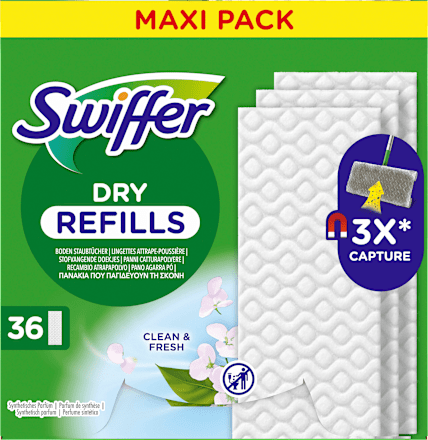 Trockene Bodentücher Fresh & Clean Maxi Pack Swiffer