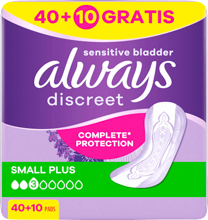 discreet Einlagen Inkontinenz Small Plus Big Pack always
