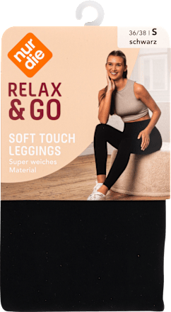 Relax & Go Leggings Soft Touch schwarz, Gr. 36/38 nur die