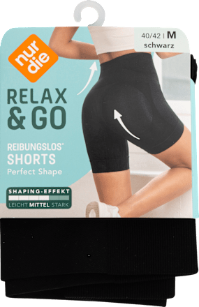 Relax & Go Shorts reibungslos schwarz, Gr. 40/42 nur die