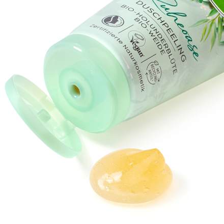 Душ-пилинг за тяло с Био цвят от бъз и био върба alverde NATURKOSMETIK