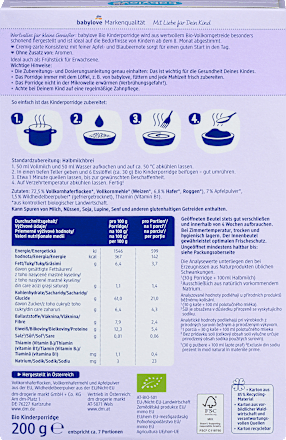 Porridge alla mela e mirtillo babylove
