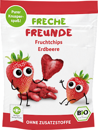 Kindersnack Fruchtchips Erdbeere, ab 3 Jahre Freche Freunde