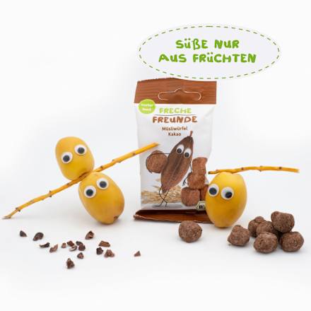 Kindersnack Müsliwürfel Kakao Freche Freunde