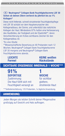 Feuchtigkeitscreme Collagen Bank  LSF 30 Neutrogena