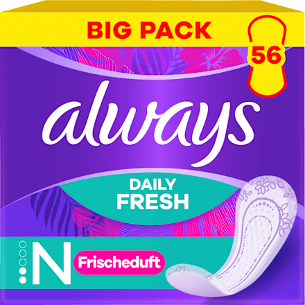 Slipeinlagen Daily Fresh Normal mit Frischeduft, Big Pack always