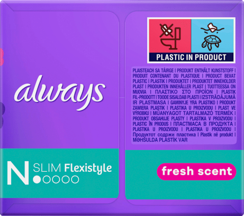 Slipeinlagen Daily Fresh Slim Flexistyle mit Frischeduft, Big Pack always