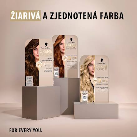 Farba na vlasy - 6-68 tmavá karamelová blond Schwarzkopf CREME SUPREME