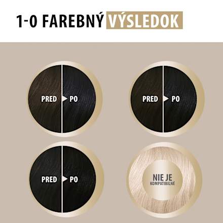 Farba na vlasy - 1-0 čierna Schwarzkopf CREME SUPREME
