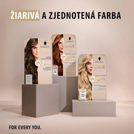 Farba na vlasy - 6-0 prirodzená tmavá blond Schwarzkopf CREME SUPREME