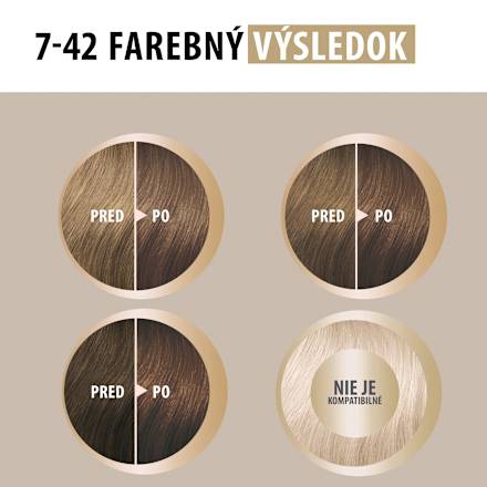 Farba na vlasy - 7-42 béžová blond Schwarzkopf CREME SUPREME
