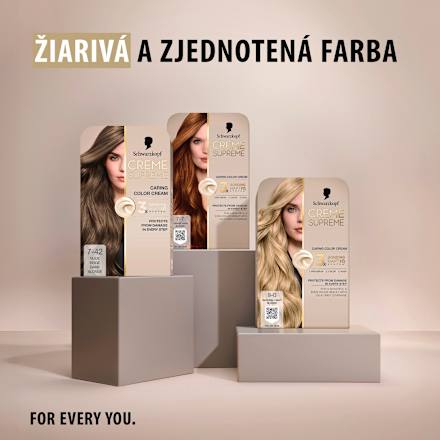 Farba na vlasy - 7-42 béžová blond Schwarzkopf CREME SUPREME