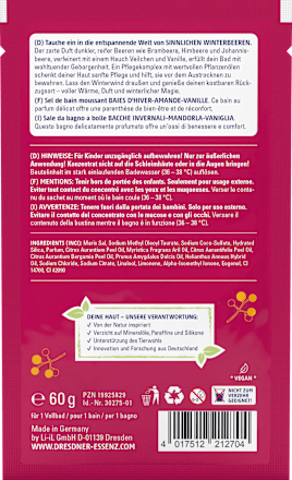 Schaumbad Sinnliche Winterbeere Dresdner Essenz