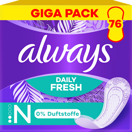 Slipeinlagen Daily Fresh & Protect Normal Giga Pack always