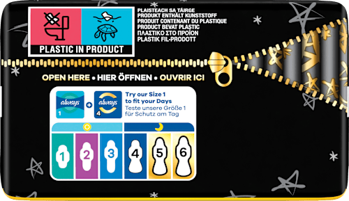 Binden Ultra Secure Night 4 mit Flügeln Giga Pack always