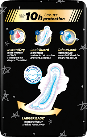 Binden Ultra Secure Night 4 mit Flügeln Giga Pack always