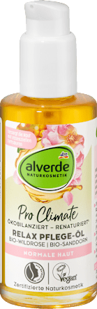 Negovalno olje Relax z bio divjo vrtnico in bio rakitovcem alverde NATURKOSMETIK