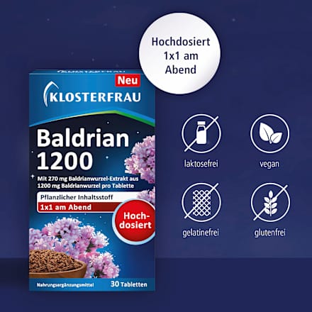 Baldrian 1200 Tabletten 30 St Klosterfrau