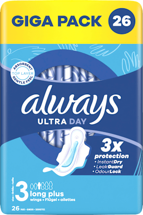 Binden Ultra Day 3 Long Plus Big Pack always