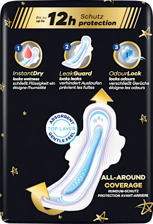 Binden Ultra Secure Night Extra mit Flügeln 5 Gigapack always