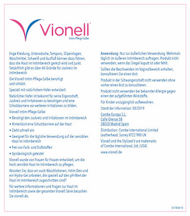 Intimpflege Salbe Vionell