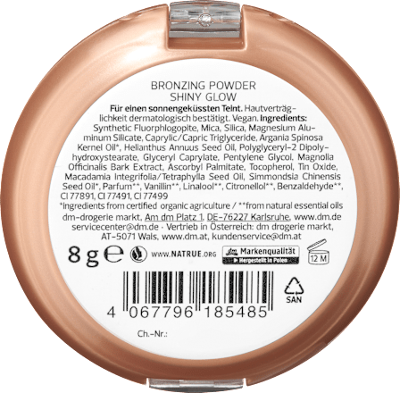 Bronzing Puder Shiny Glow alverde NATURKOSMETIK