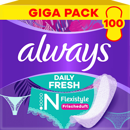 Slipeinlagen Daily Flexistyle Slim Giga Pack always