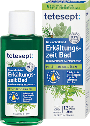 Erkältungszeit Bad tetesept